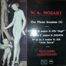 Alexandra Papastefanou / W.A.Mozart (1756-1791) 3 Piano Sonatas 